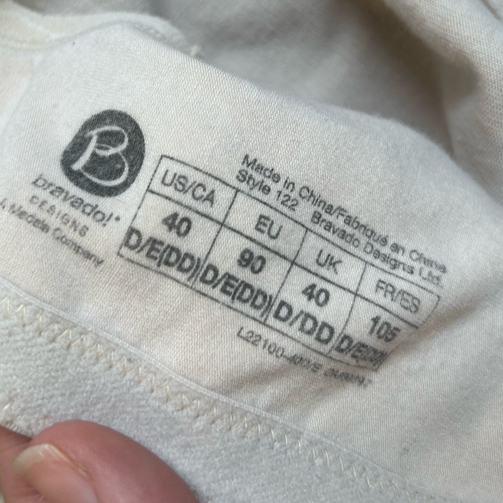 Bravado Essential Embrace 122 Nursing Bra 40 D/E (DD) Chai Almond - Picture 5 of 8